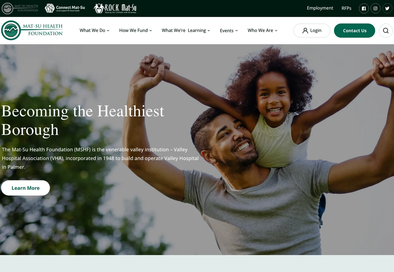 Mat-Su Health website