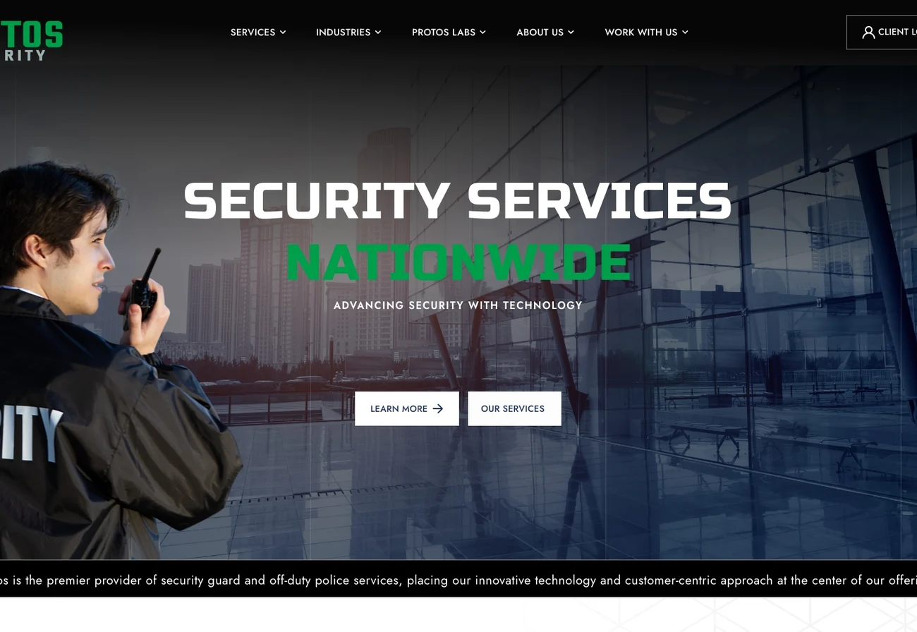 Protos Security website